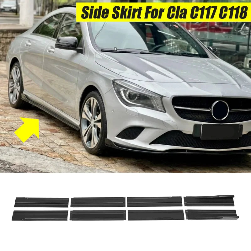Side Skirt Extension Set for 2015+ Mercedes-Benz CLA