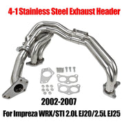Stainless Steel Exhaust Header Set for Subaru Impreza WRX STI 2002-2007