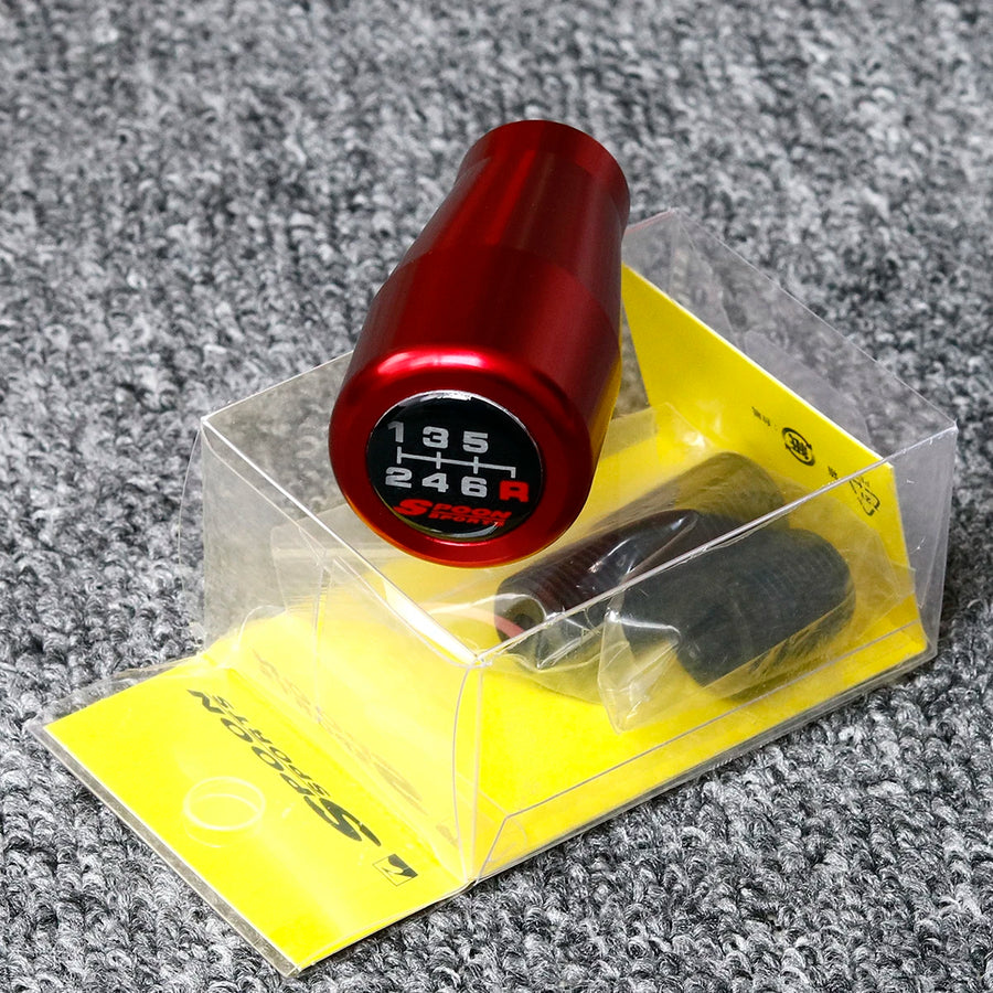 Spoon Sports-Style 6-Speed Aluminum Manual Shift Knob