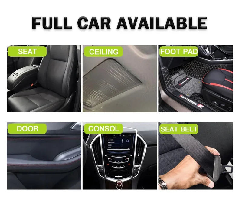pH-Neutral Automotive Interior Foam Cleaner for Leather and Fabric