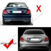 Gloss Black C63-Style Rear Diffuser – 2014–2019 Mercedes-Benz W205