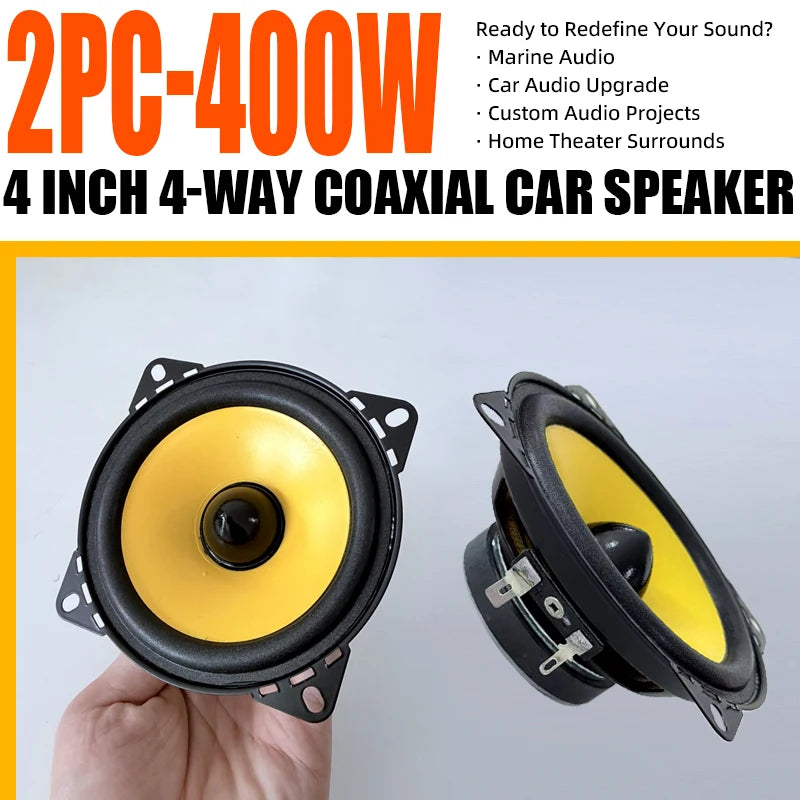 4-, 5- or 6-Inch Full-Range Car Speakers