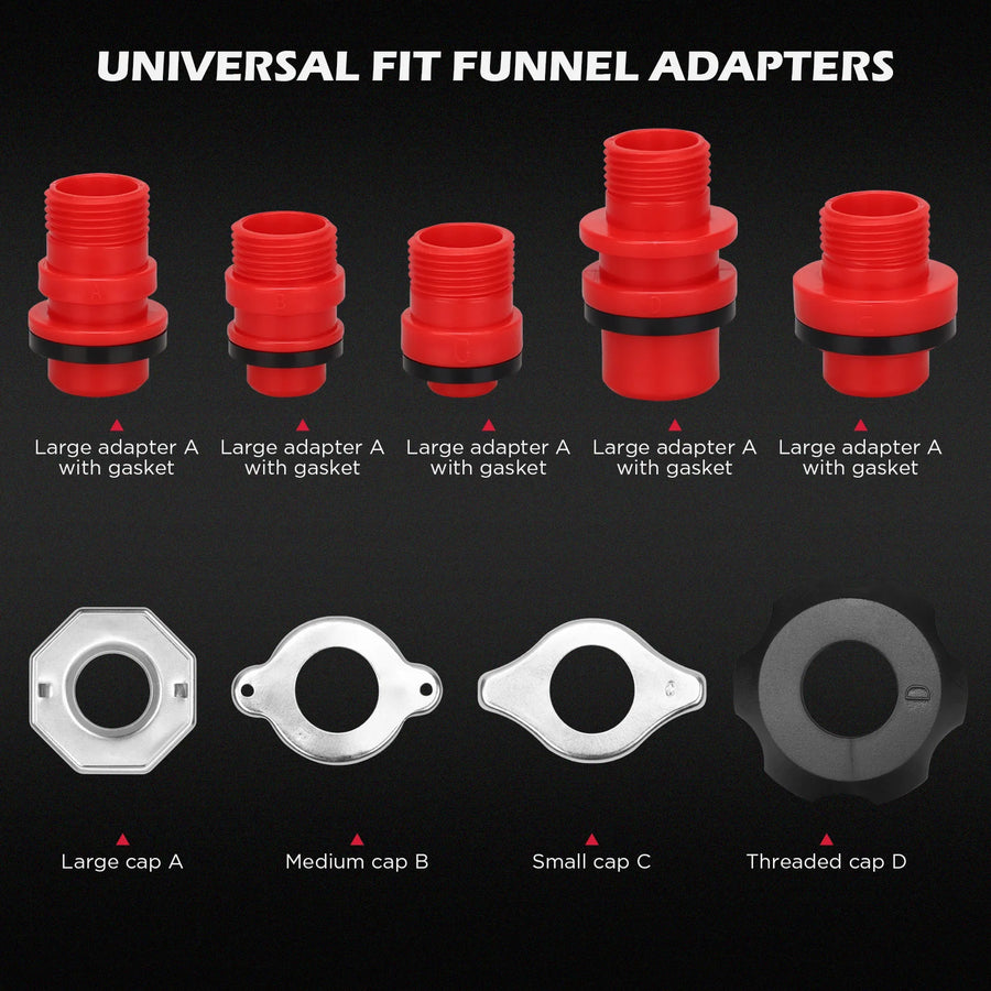 22-Piece Spill-Free Coolant Funnel and Siphon Pump Kit