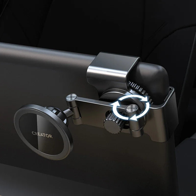 Tesla Model 3, S, X & Y Center Display Slide-Rail Magnetic Phone Holder
