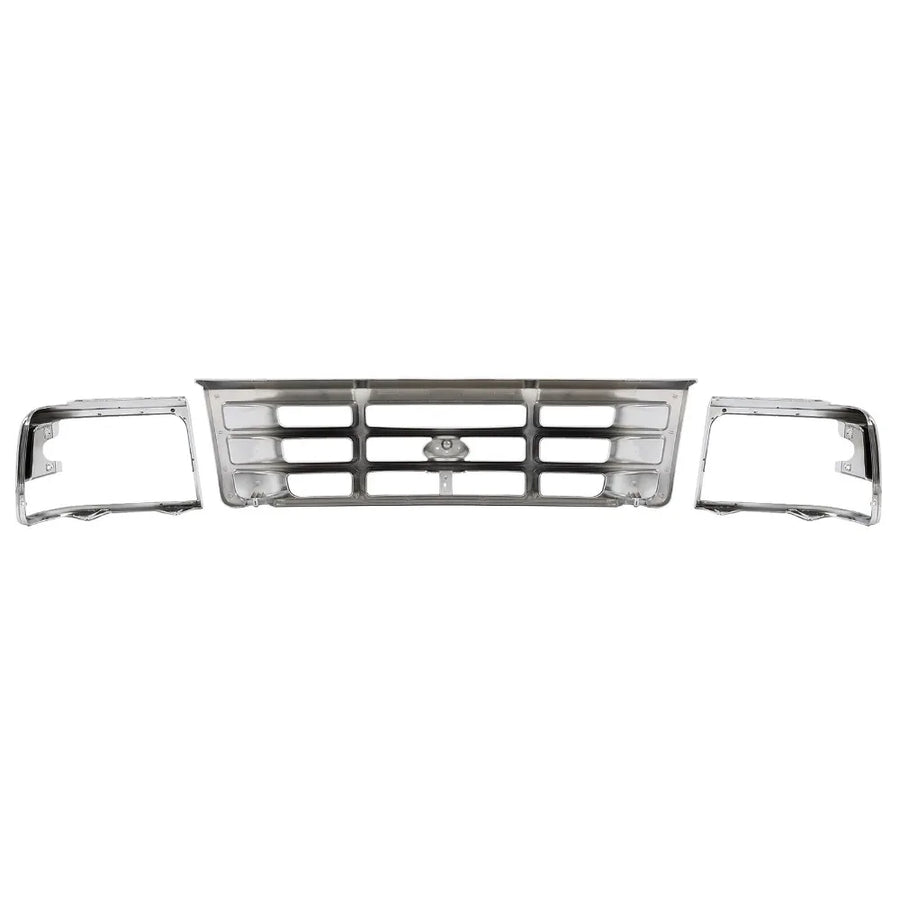 Chrome Front Grille for 1992–1997 Ford F-350/F-250/F-150