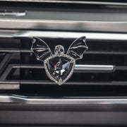1pc Car Vent Clip Bat Skull Shape Rhinestone Decor Car Air Vent Clip Car Air Freshener