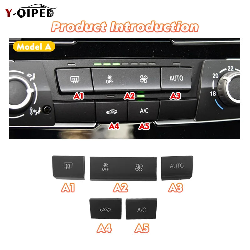 Dashboard Air Conditioning AC Temperature Control Button for BMW 1 2 3 4 F Series F20 F21 F22 F23 F30 F31