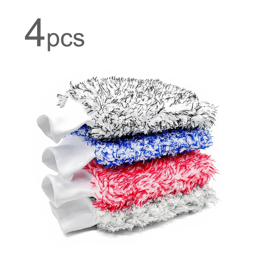 Dual-Sided Microfiber Car Wash Mitt, 28 x 17.5 cm