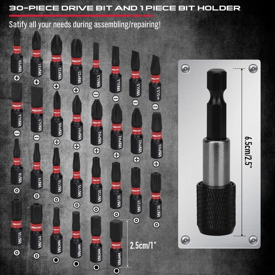 64-Piece 1/4-Inch Drive Impact Socket and Bit Set