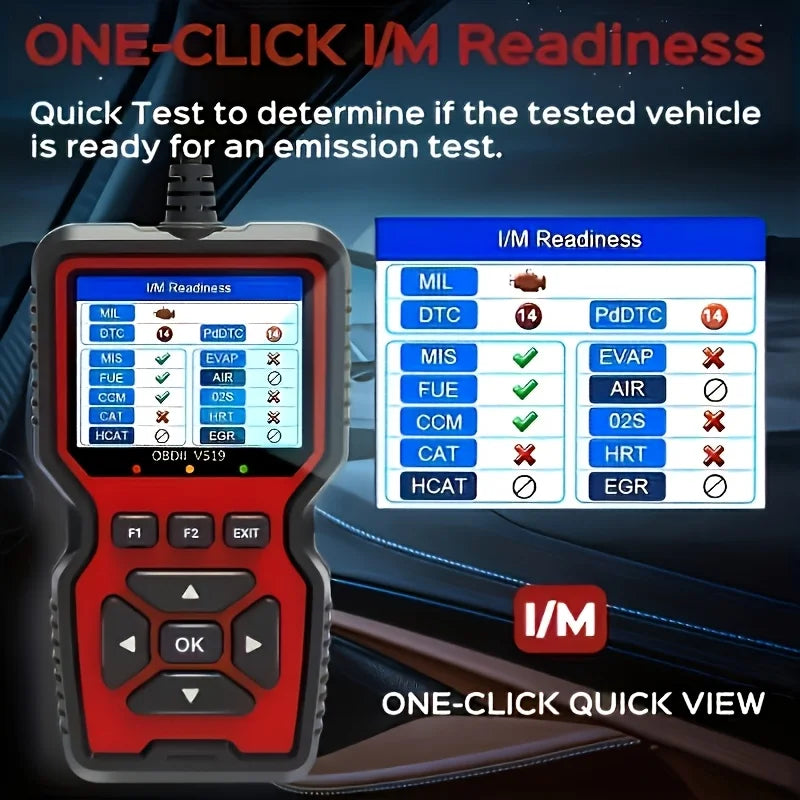 V519 Professional OBD2 Scanner with Live Data and Code Reader