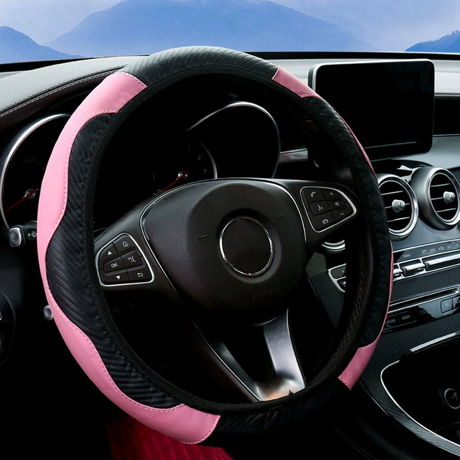 Universal Leather Car Steering Wheel Cover