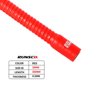 Universal 30cm Silicone Coolant & Intake Hose, 32-51mm