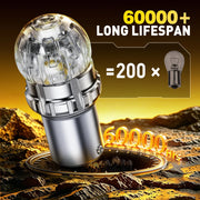 2-Piece 1156/1157/7440/7443 LED Brake/Tail/DRL Light Bulb – Amber/Yellow/Red/White, CANBUS, 12V