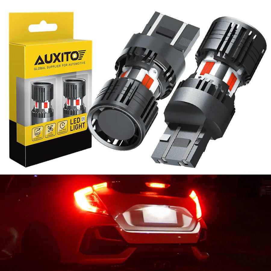 2-Piece 7440/7443 LED Brake/Tail Light Bulb – Red, CANBUS, 12V