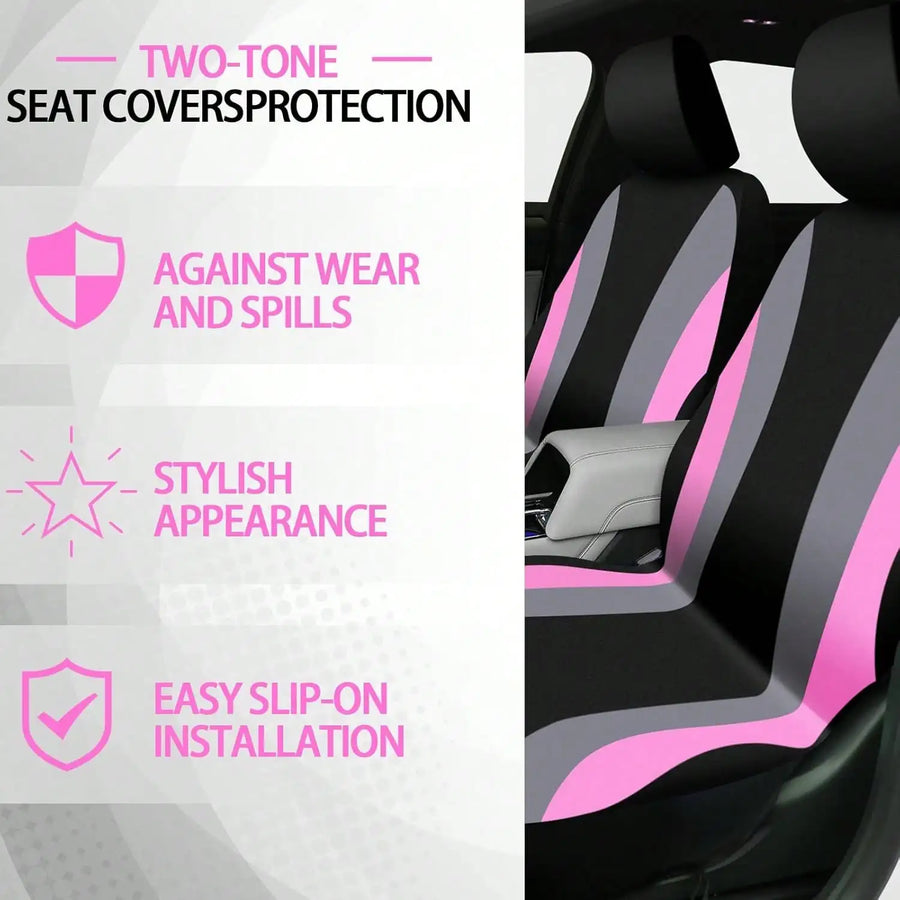 35-Piece Plush Car Interior Accessories Set With Seat Covers