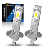 2-Piece H1/H3 LED Headlight Bulb – 6000K, CANBUS, Fanless