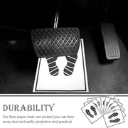 25 50 100pcs Mats Floor Paper Car Cars Automotive Vehicle Waterproof Print Disposable Mat