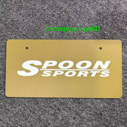 Spoon Sports-Style Japanese Decorative License Plate – Honda JDM