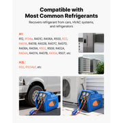 3/4 HP Portable Refrigerant Recovery Machine – A1/A2L