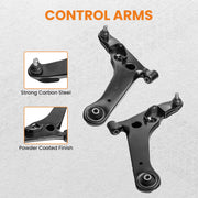 Front Lower Control Arm with Ball Joint Set for Mitsubishi Outlander LS 2005-2006