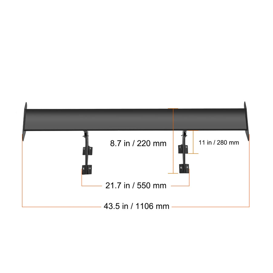 53.1-Inch Universal Double-Deck GT Rear Wing