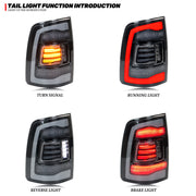 Dodge Ram 4th-Gen Sequential LED Tail Light Pair – Clear Lens