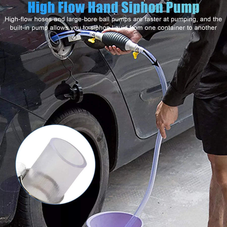 Portable Manual Fuel Transfer Siphon Pump