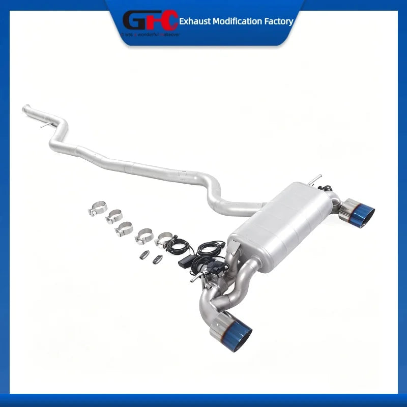 Stainless Steel Valved Cat-Back Exhaust System for BMW 120i 125i 2015-2019