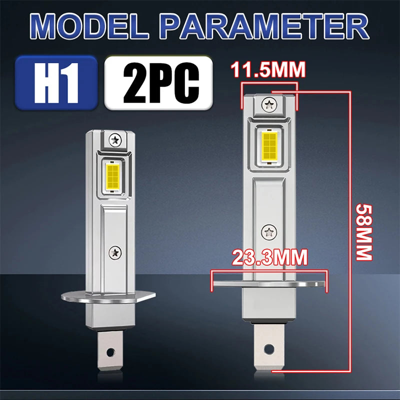 H1 LED Headlight Bulb – CANBUS, Fanless