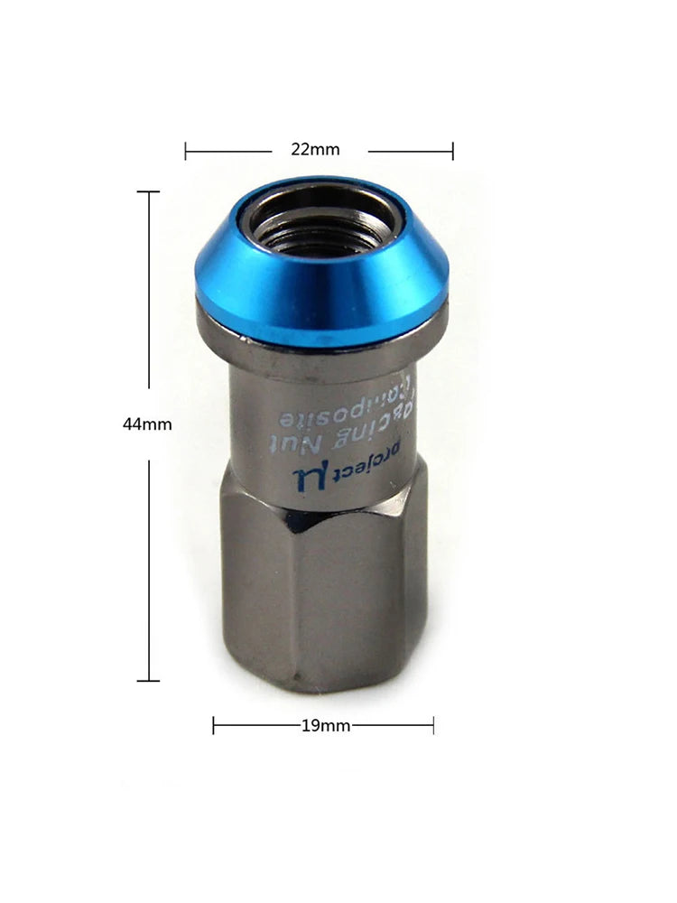 20-Piece Steel Racing Wheel Lug Nut Set – M12x1.25 or M12x1.5