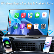 9-Inch Portable Wireless CarPlay and Android Auto Display