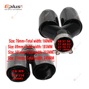 Universal Y-Shaped Dual-Outlet Carbon-Fiber & Stainless Steel Exhaust Tip