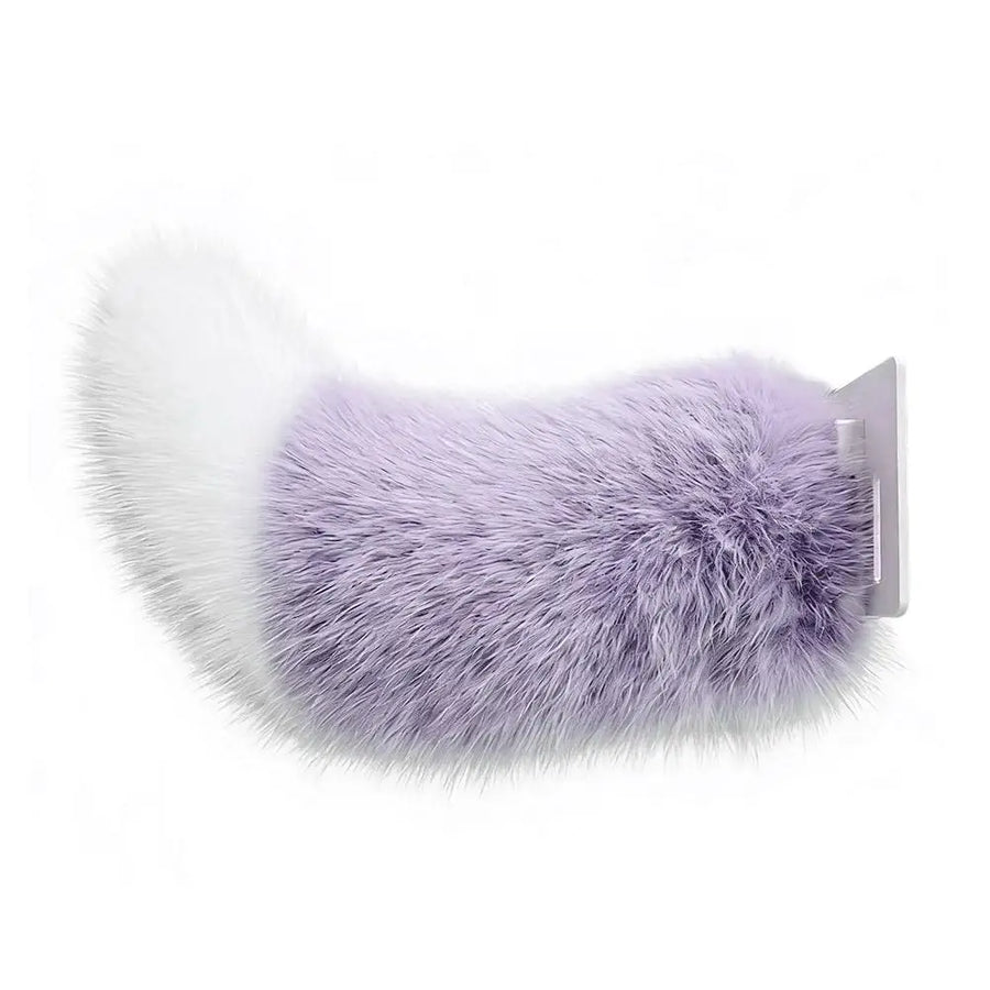 Remote-Controlled Sound-Activated Plush Wagging Tail for Cars and Bicycles
