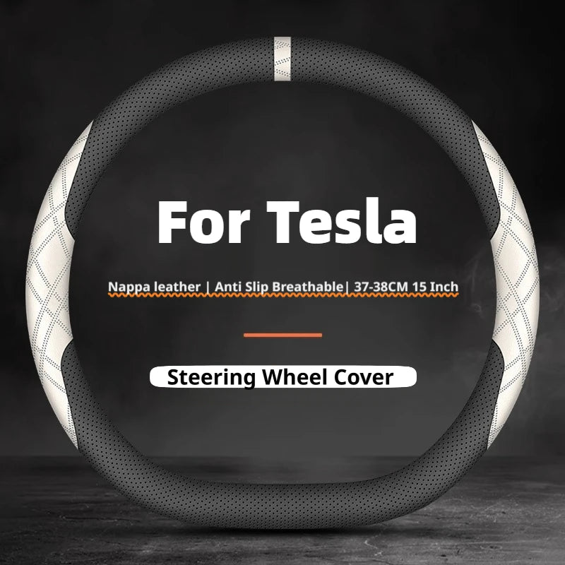 Perforated Steering Wheel Cover for Tesla Model 3 2017–2022
