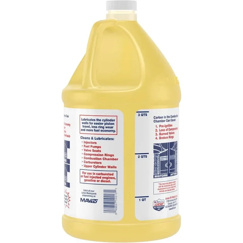 Lucas Oil 10013 Fuel Treatment, 1 Gallon Case of 4