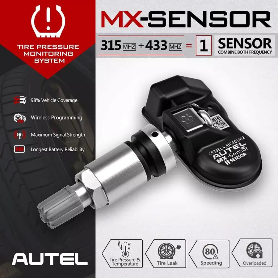 Autel MX-Sensor 315MHz/433MHz Programmable TPMS Sensor