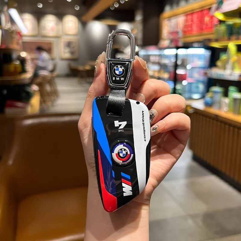Zinc Alloy and Silicone Car Key Case Cover for BMW