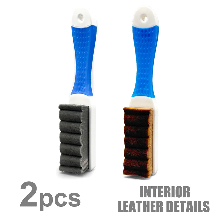 Nylon Car Detailing Brushes - Assorted Shapes & Firmness