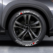 3D Tire Lettering Decal Set