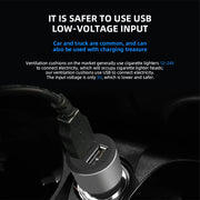 Universal 12V/24V Ventilated Cooling Car Seat Cushion