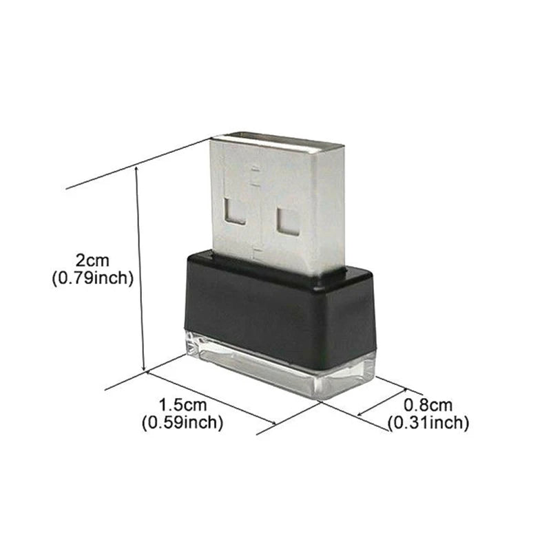 Mini USB LED Interior Accent Light – Multiple Colors