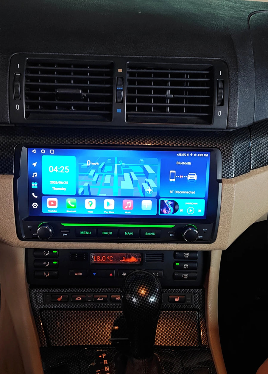 9.7-Inch Wireless CarPlay/Android Auto Radio for BMW E46
