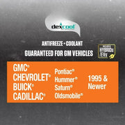 DEX-COOL 50/50 Premixed Antifreeze and Coolant for GM Vehicles, 1 Gallon