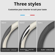 Leather Steering Wheel Cover for Mercedes-Benz E300 A B C E S-Class W205 W212 W210 W221 W205