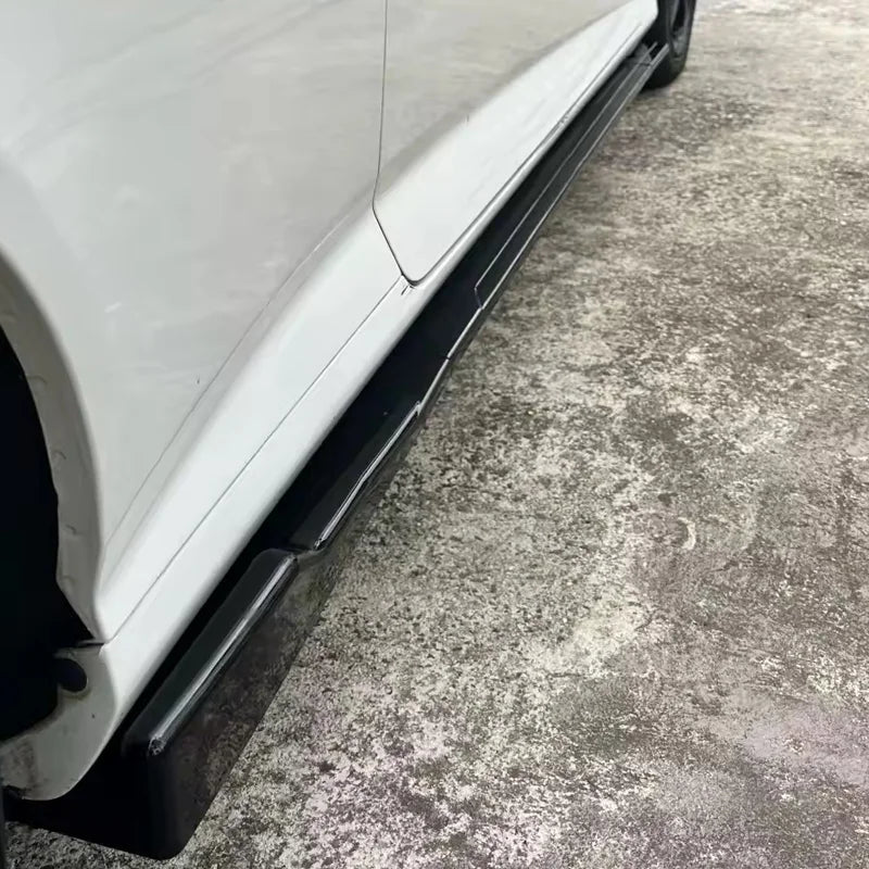Gloss Black Side Skirt Extension Set for 2016–2018 Audi A6