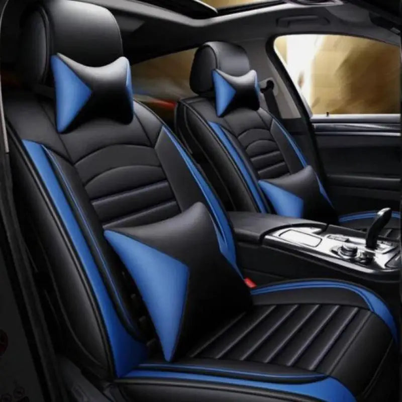 5-Seat Leather-Look Car Seat Cover Set for Subaru