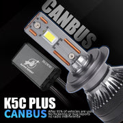 2-Piece H1/H4/H7/H11/9005/9006 LED Headlight Bulb – 4300K, CANBUS