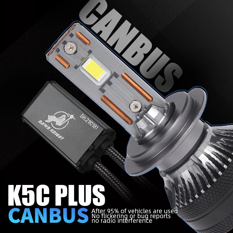 2-Piece H1/H4/H7/H11/9005/9006 LED Headlight Bulb – 4300K, CANBUS
