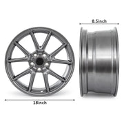 Tesla Model 3 18 x 8.5-Inch Charcoal Aero-Style Alloy Wheel – 2017–2023