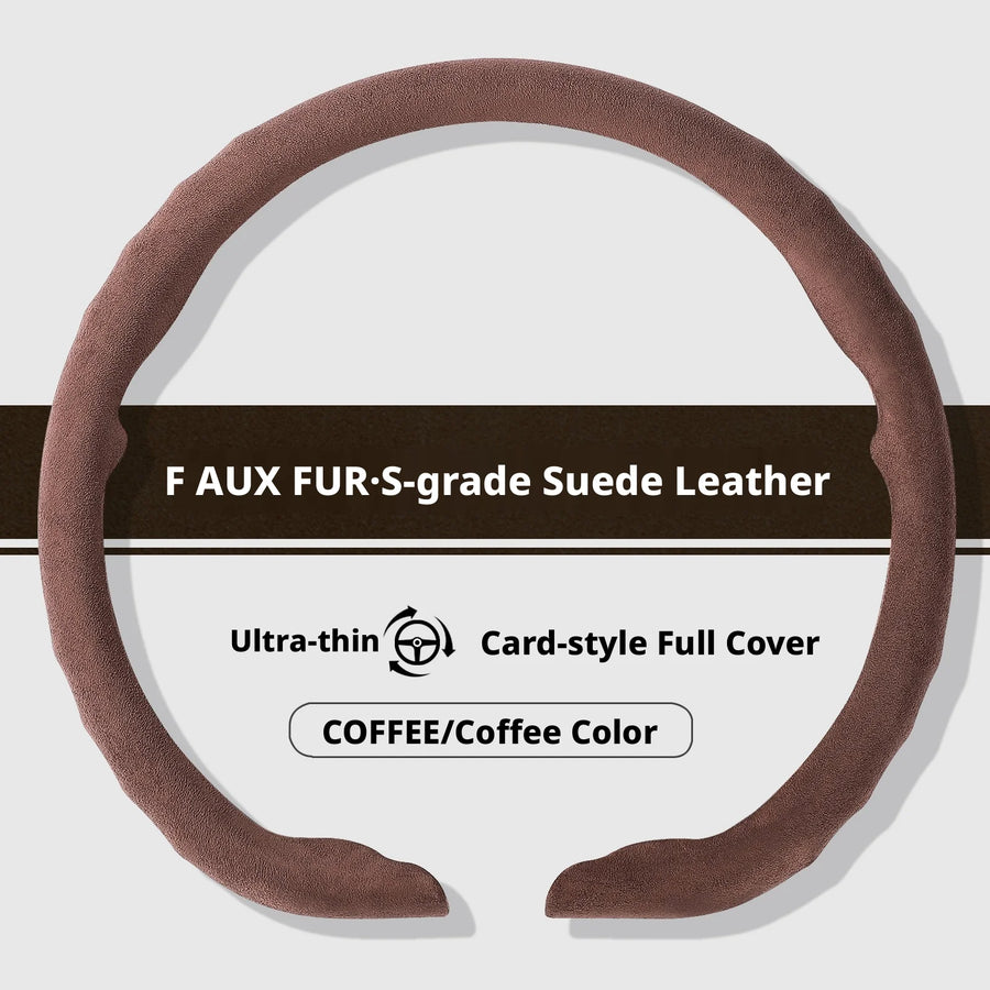 Ultra-Thin Suede Steering Wheel Cover for Select Jeep Models